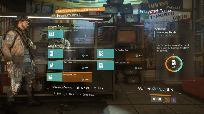 Hmm... I’ve got eight keys, so I can open eight lootboxes... or I could just buy 40 lootboxes if only I had 4000 premium bucks. Should I?